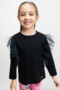BORDERS TUNIC  BLACK