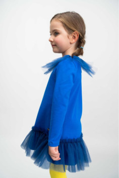 BORDERS DRESS  BLUE 2