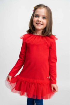 BORDERS DRESS  RED